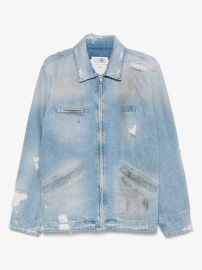 MM6 Maison Margiela Denim Jacket | Blue | FARFETCH at Farfetch